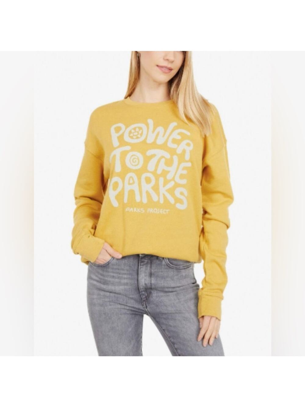 Parks Project Power To The Parks Yellow Crewneck Sweatshirt